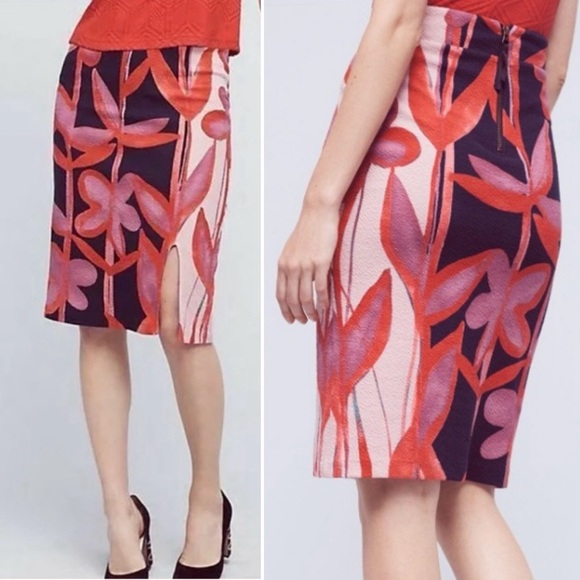 {Anthropologie | Maeve} NWT "Cordyline" Floral Pencil Skirt - Picture 2 of 11